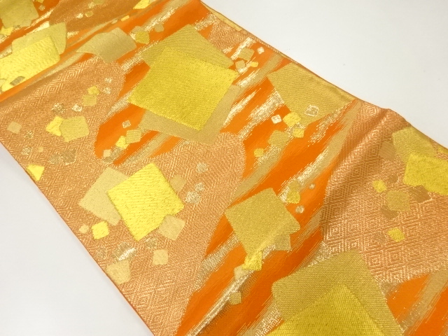 色紙散らし模様織出し袋帯